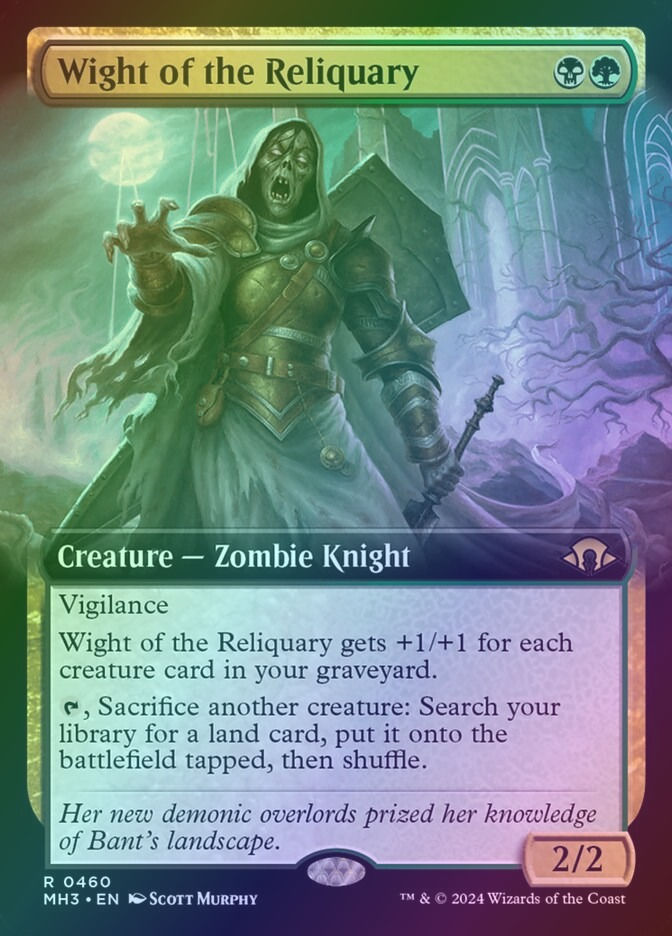 Wight of the Reliquary (MH3) (460) / Extended Art / Foil