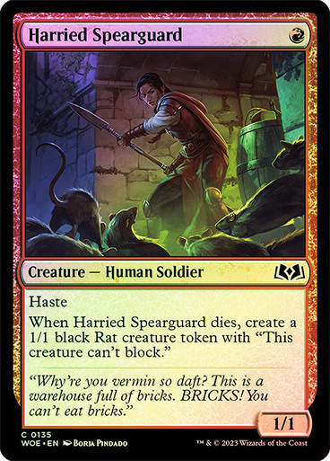 Harried Spearguard (woe) / Foil