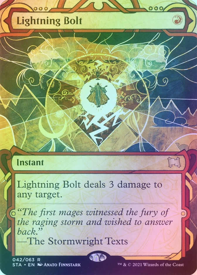 Lightning Bolt (STA) (42) / Borderless / Showcase / Foil