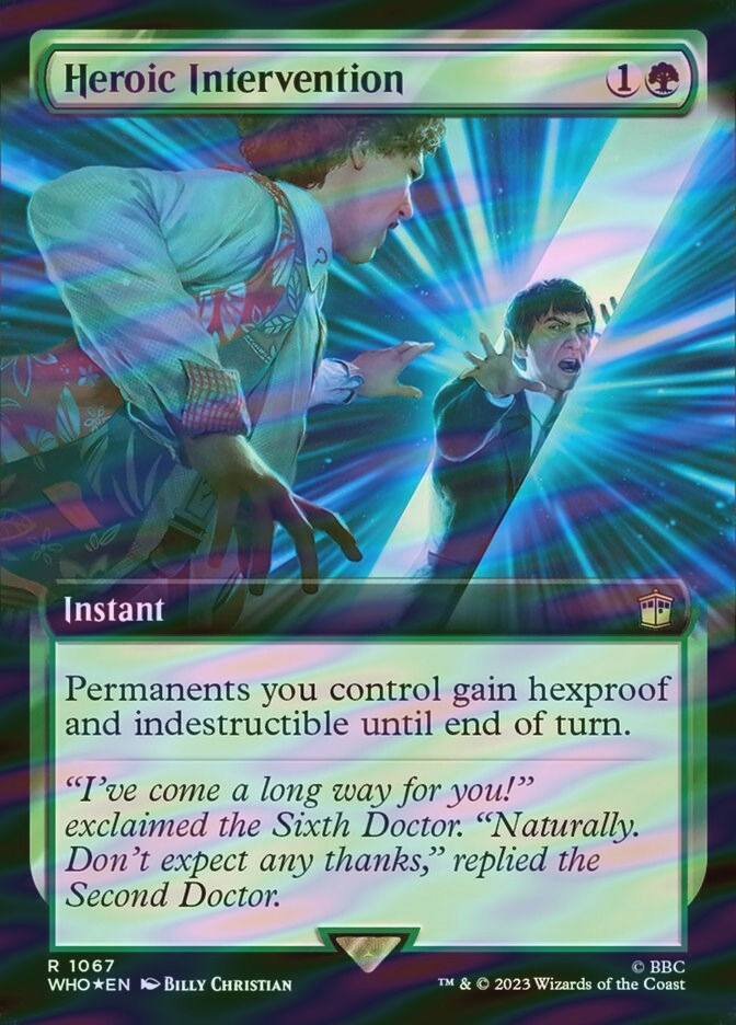 Heroic Intervention (WHO) (1067) / Extended Art / Surge Foil