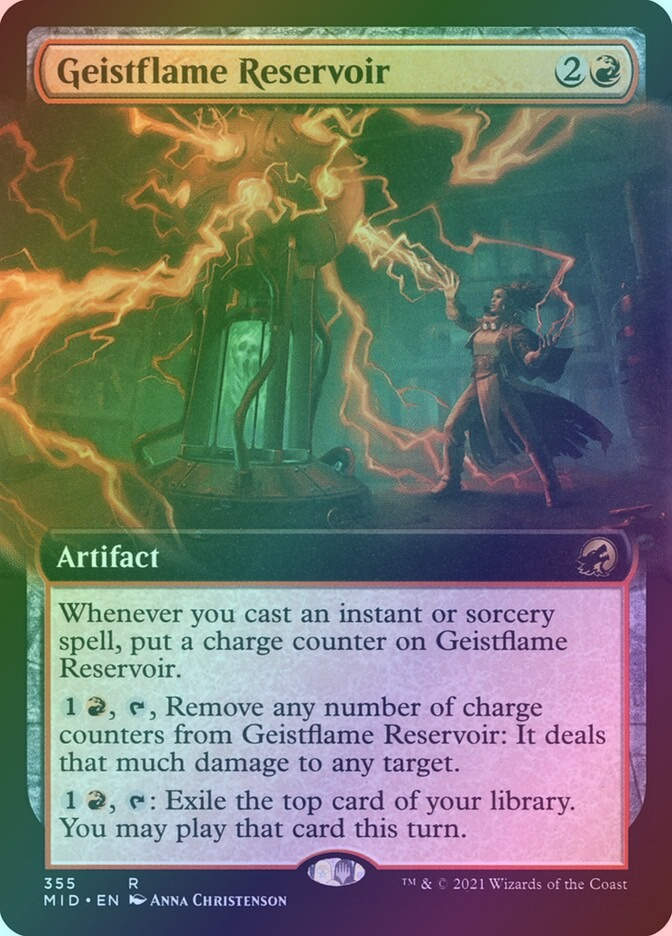 Geistflame Reservoir (MID) (355) / Extended Art / Foil