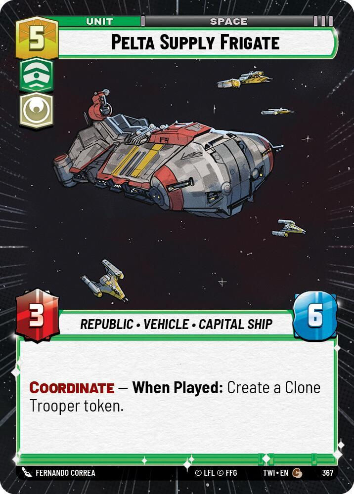 Pelta Supply Frigate (Hyperspace) (TWI) (367) / Foil