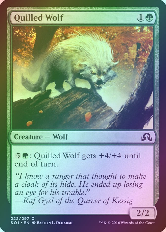 Quilled Wolf (SOI) (222) / Foil