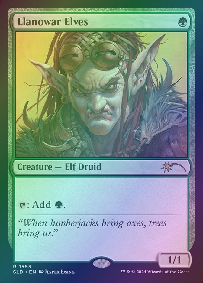 Llanowar Elves (SLD) (1553) / Foil