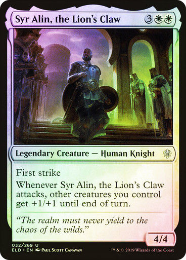 Syr Alin, the Lion's Claw (ELD) (32) / Foil