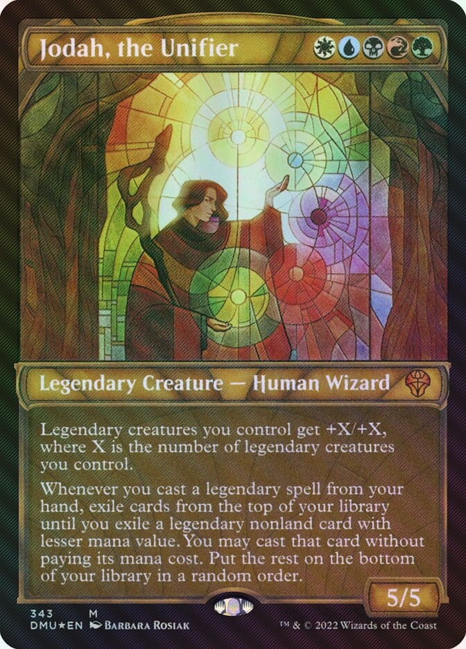 Jodah, the Unifier (DMU) (343) / Showcase / Textured Foil
