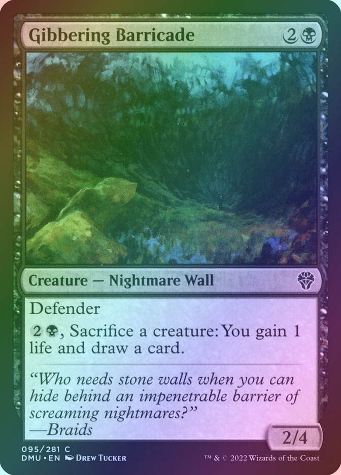 Gibbering Barricade (DMU) (95) / Foil