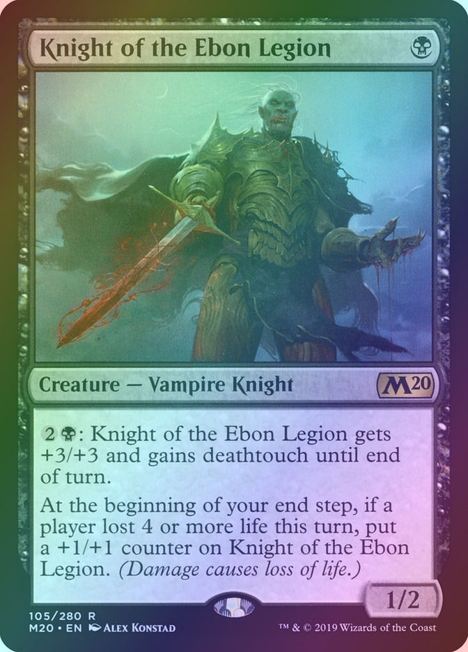 Knight of the Ebon Legion (M20) (105) / Foil