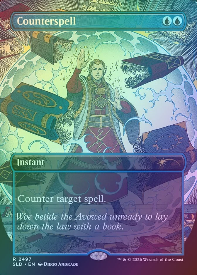 Counterspell (SLD) (2497) / Borderless / Foil