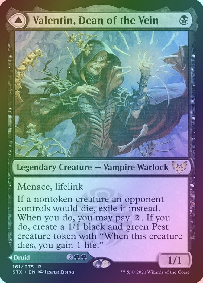 Valentin, Dean of the Vein // Lisette, Dean of the Root (STX) (161) / Foil — cara 1 de 2