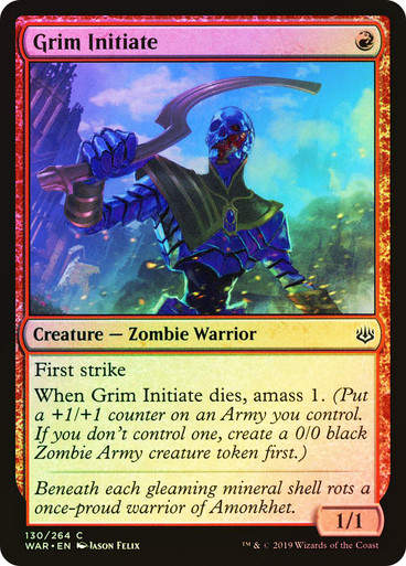 Grim Initiate (WAR) (130) / Foil