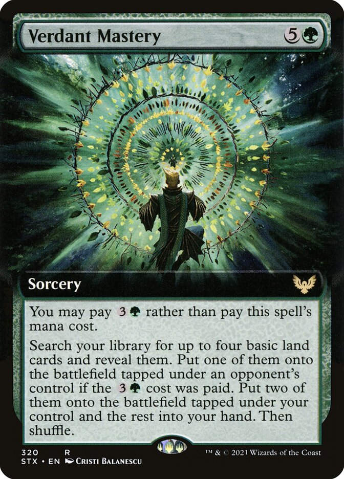 Verdant Mastery (STX) (320) / Extended Art