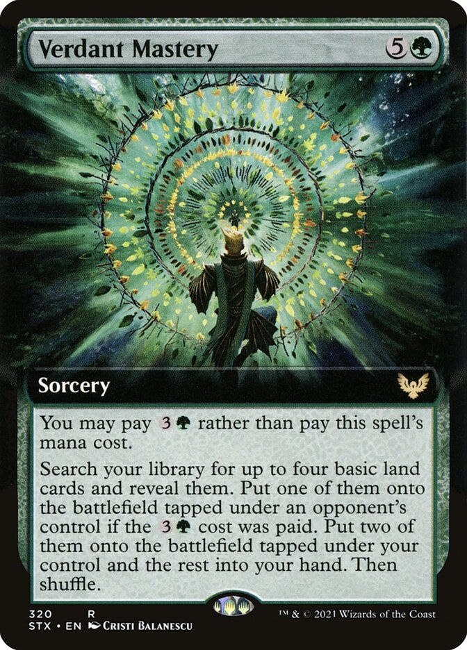 Verdant Mastery (STX) (320) / Extended Art