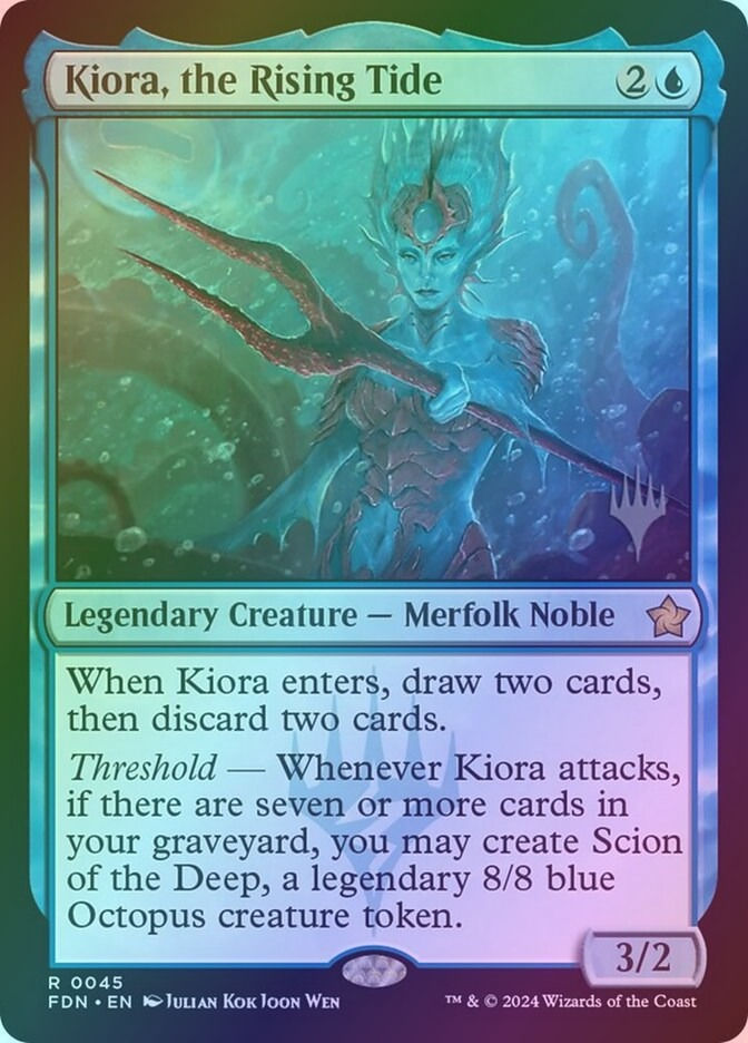 Kiora, the Rising Tide (PFDN) (45p) / Foil