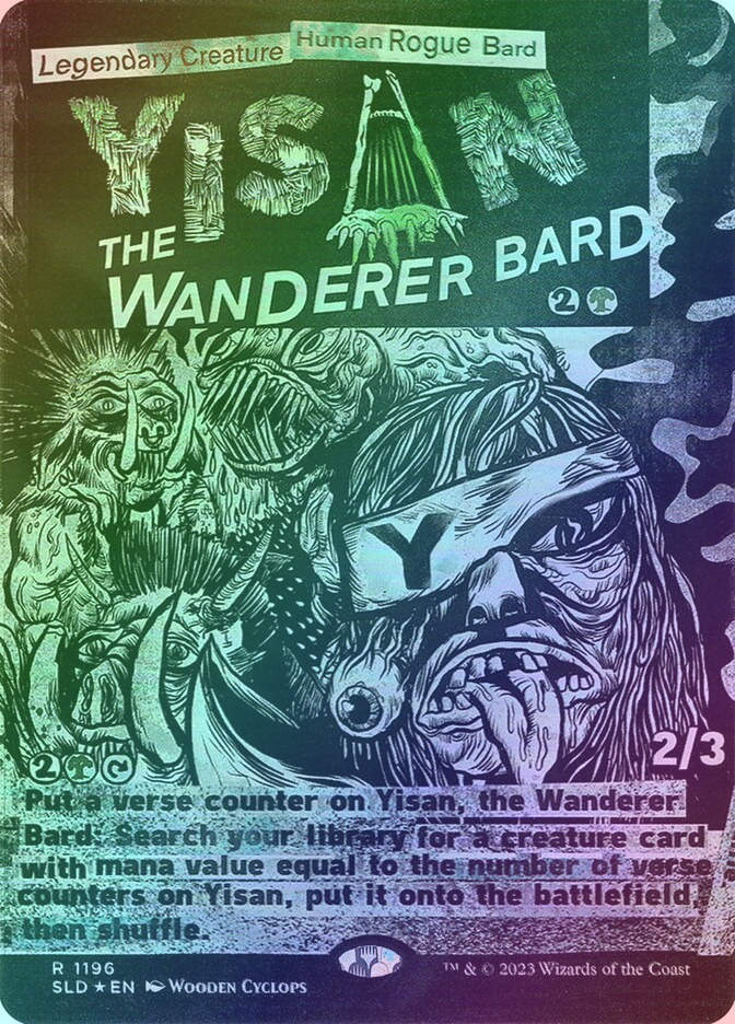 Yisan, the Wanderer Bard (SLD) (1196) / Borderless / Foil