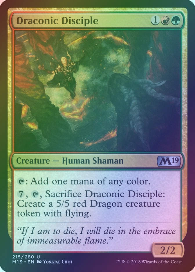 Draconic Disciple (M19) (215) / Foil