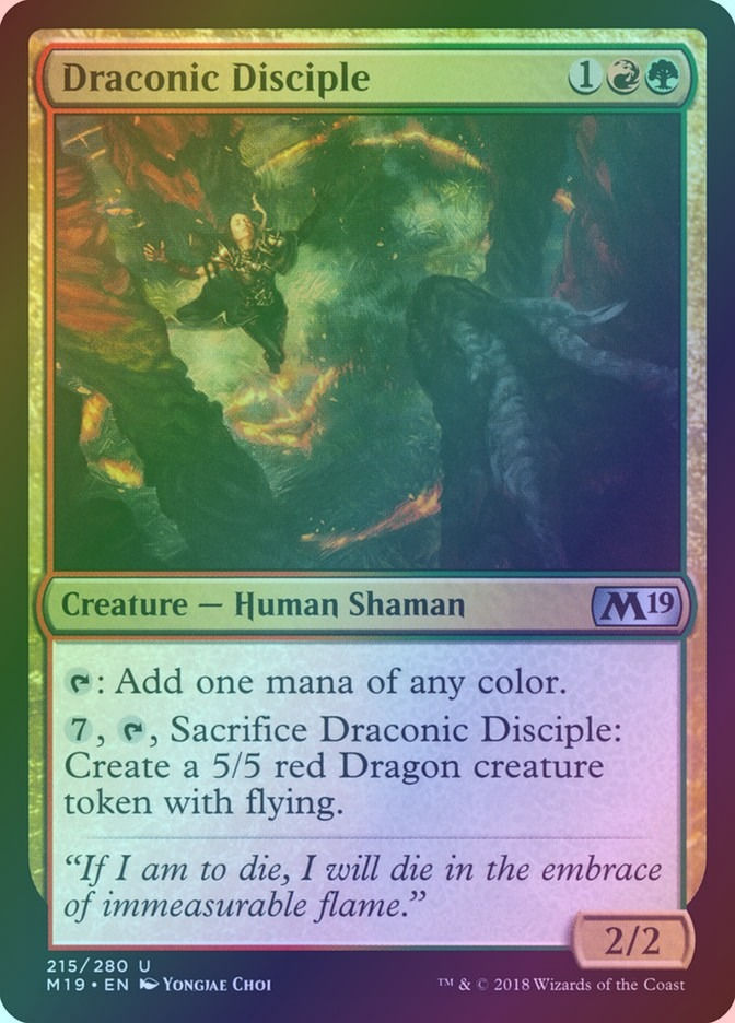 Draconic Disciple (M19) (215) / Foil