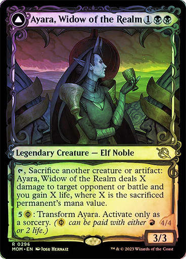 Ayara, Widow of the Realm // Ayara, Furnace Queen (mom_296) / Showcase / Foil