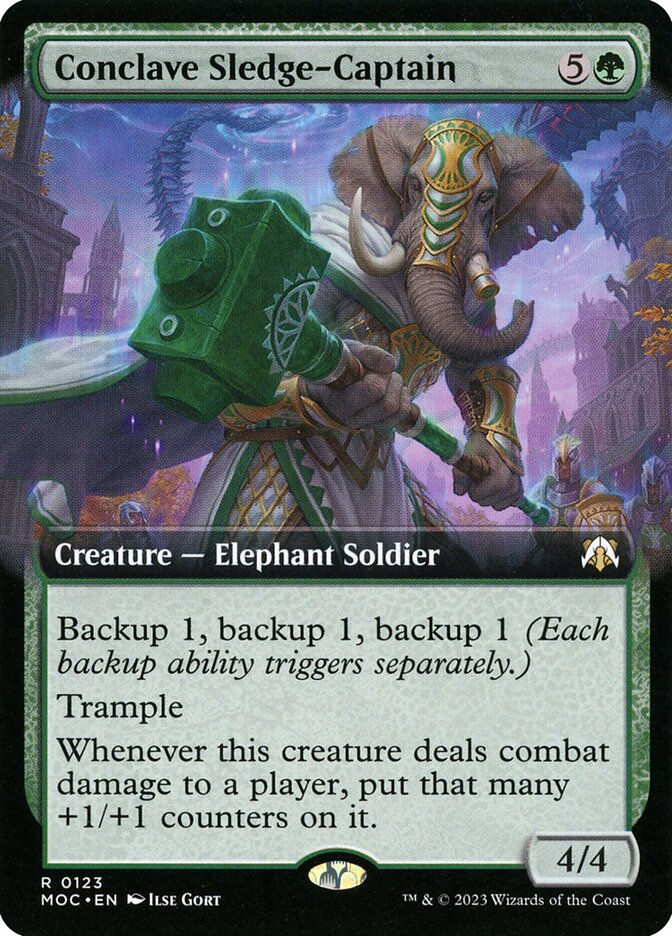Conclave Sledge-Captain (MOC) (123) / Extended Art