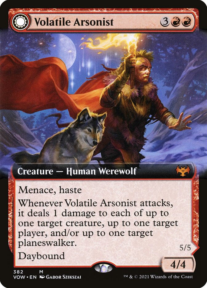 Volatile Arsonist // Dire-Strain Anarchist (VOW) (382) / Extended Art — cara 1 de 2