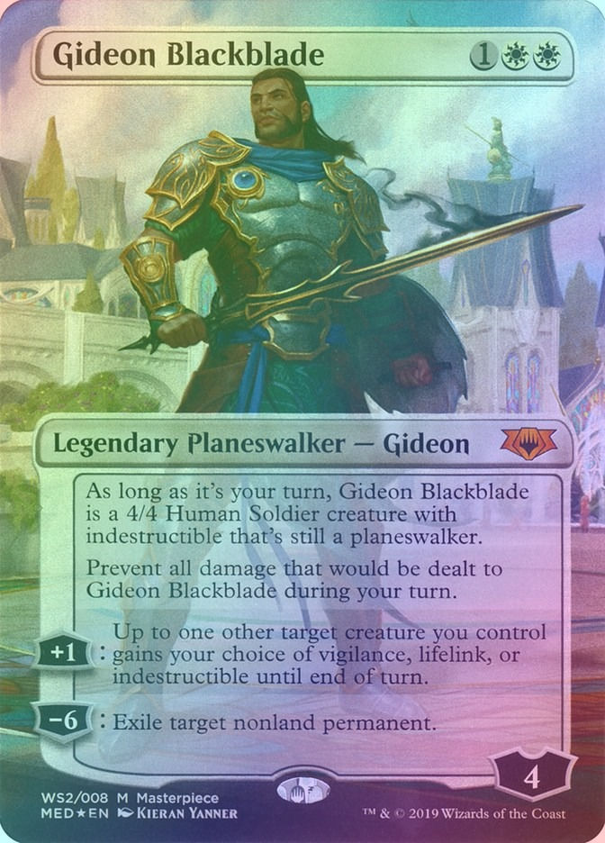 Gideon Blackblade (MED) (WS2) / Borderless / Foil