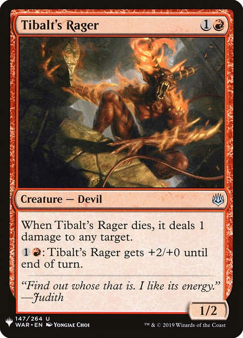 Tibalt's Rager (PLST) (WAR-147)
