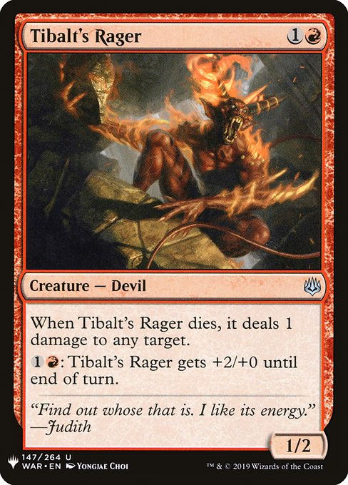 Tibalt's Rager (PLST) (WAR-147)
