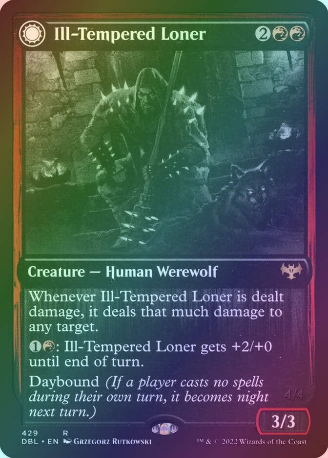 Ill-Tempered Loner // Howlpack Avenger (DBL) (429) / Foil