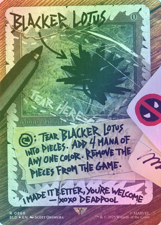 Blacker Lotus (SLD) (869) / Borderless / Foil