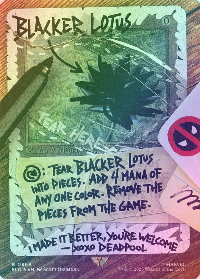 Blacker Lotus (SLD) (869) / Borderless / Foil