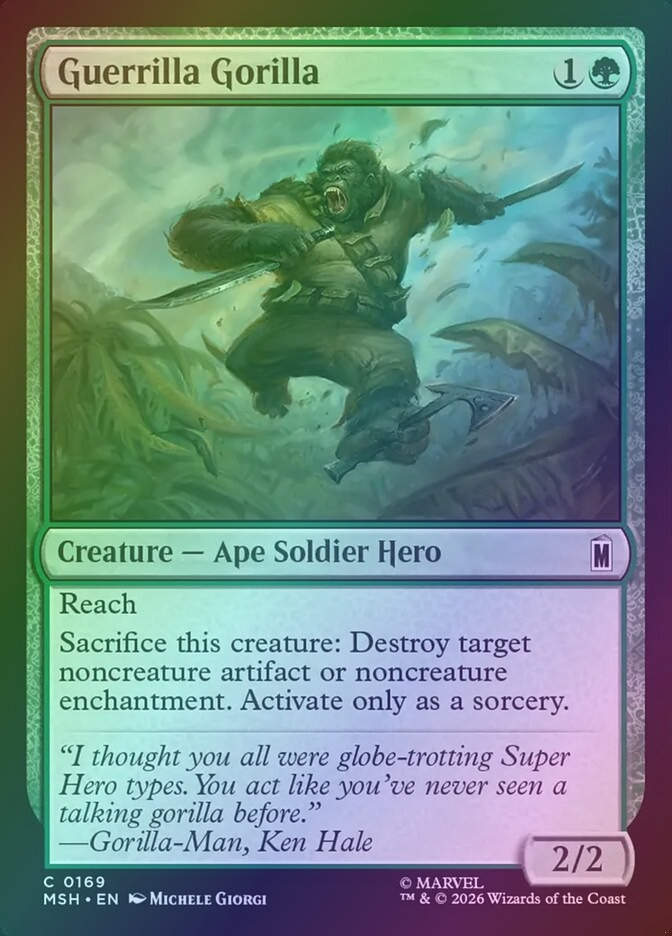 Guerrilla Gorilla (MSH) (169) / Foil
