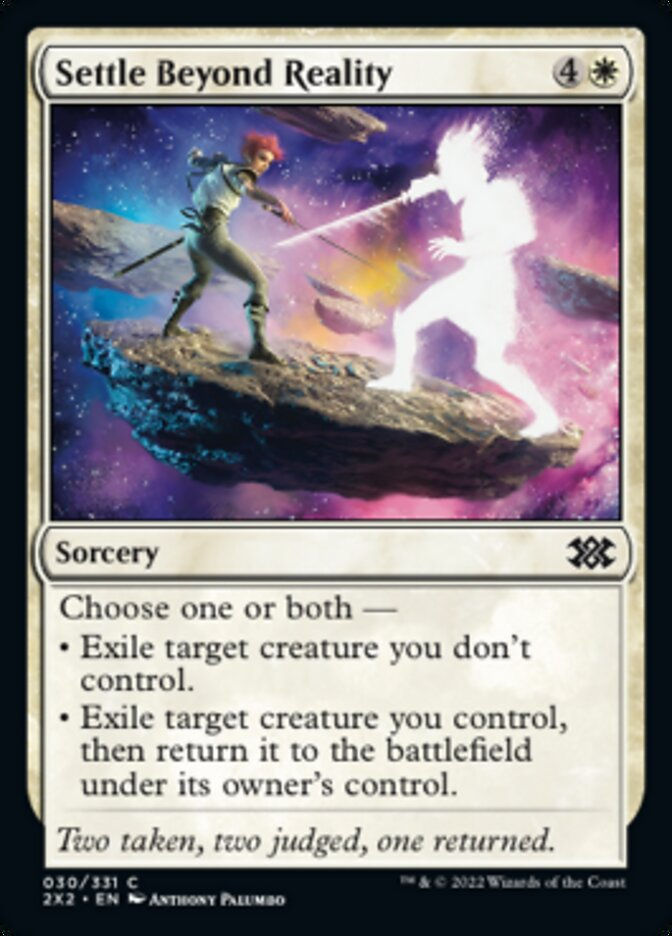 Settle Beyond Reality (2X2)