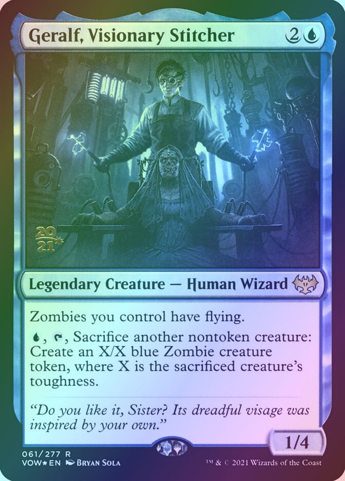 Geralf, Visionary Stitcher (PVOW) (61s) / Foil