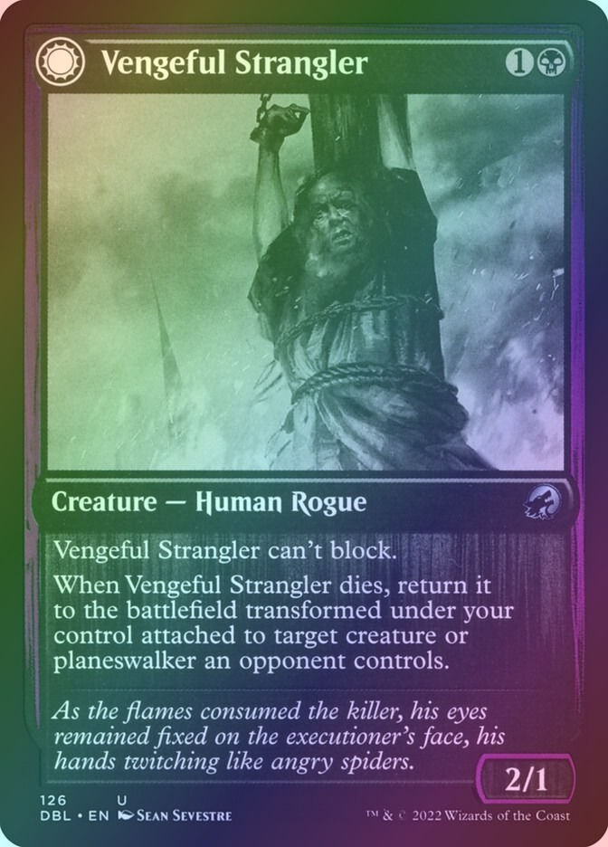 Vengeful Strangler // Strangling Grasp (DBL) (126) / Foil — cara 1 de 2
