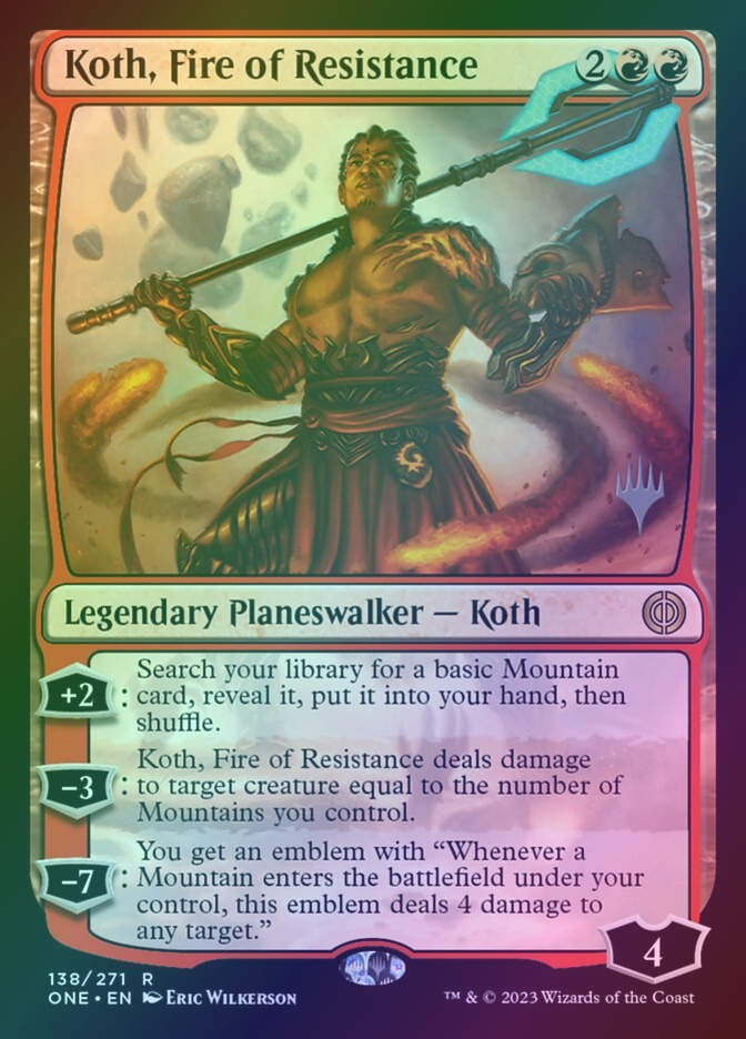 Koth, Fire of Resistance (PONE) (138p) / Foil