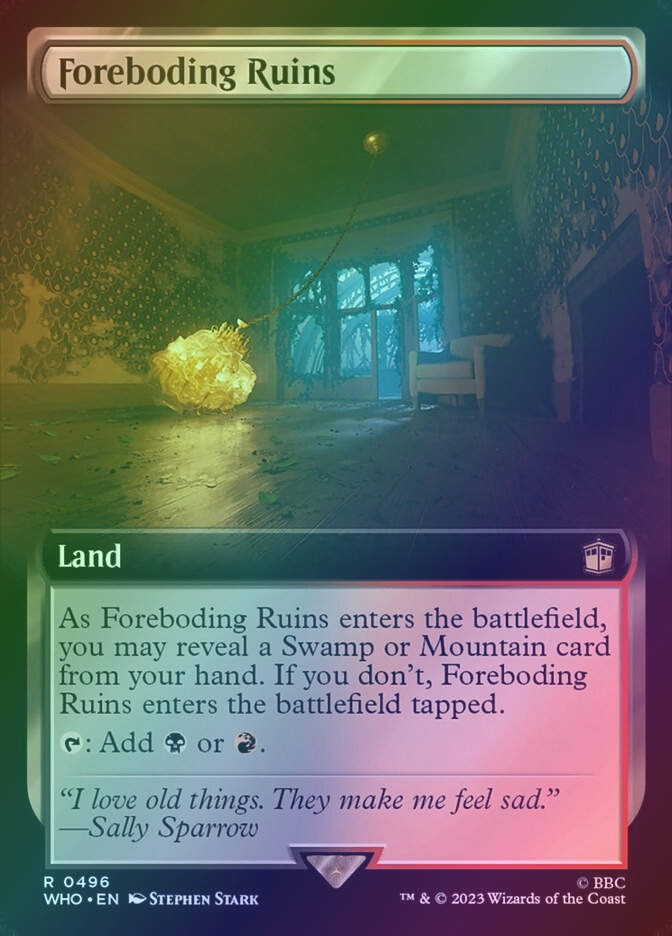 Foreboding Ruins (WHO) (496) / Extended Art / Foil