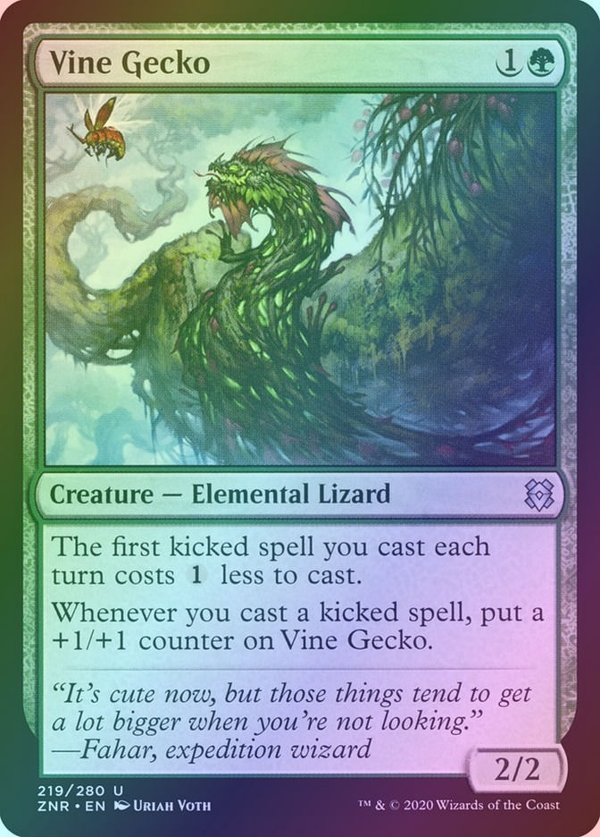 Vine Gecko (ZNR) (219) / Foil