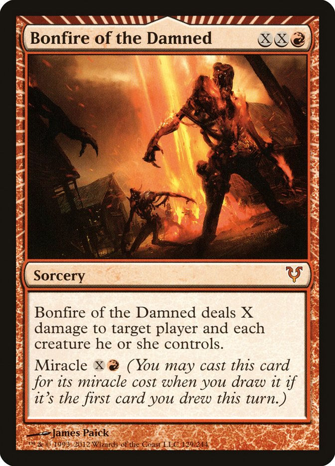 Bonfire of the Damned (AVR) (129) / Foil