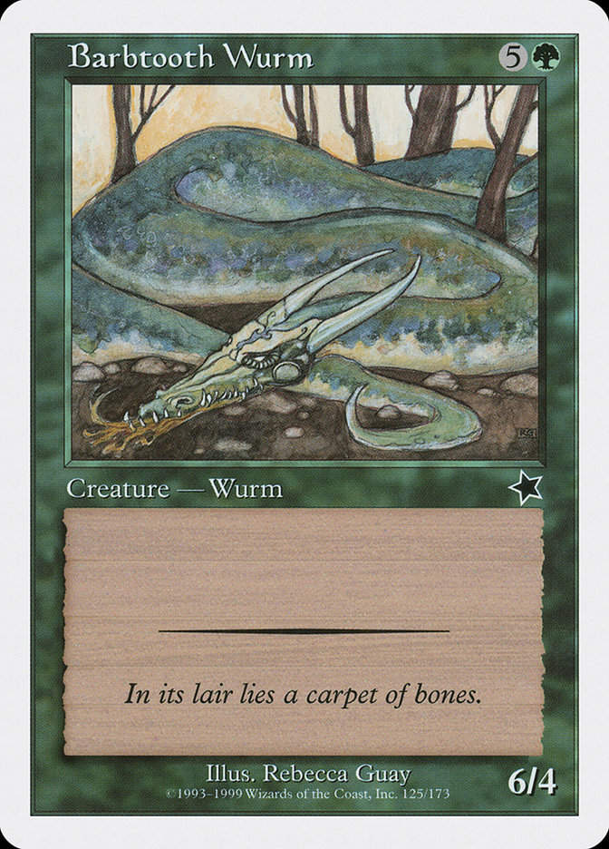 Barbtooth Wurm (S99) (125)
