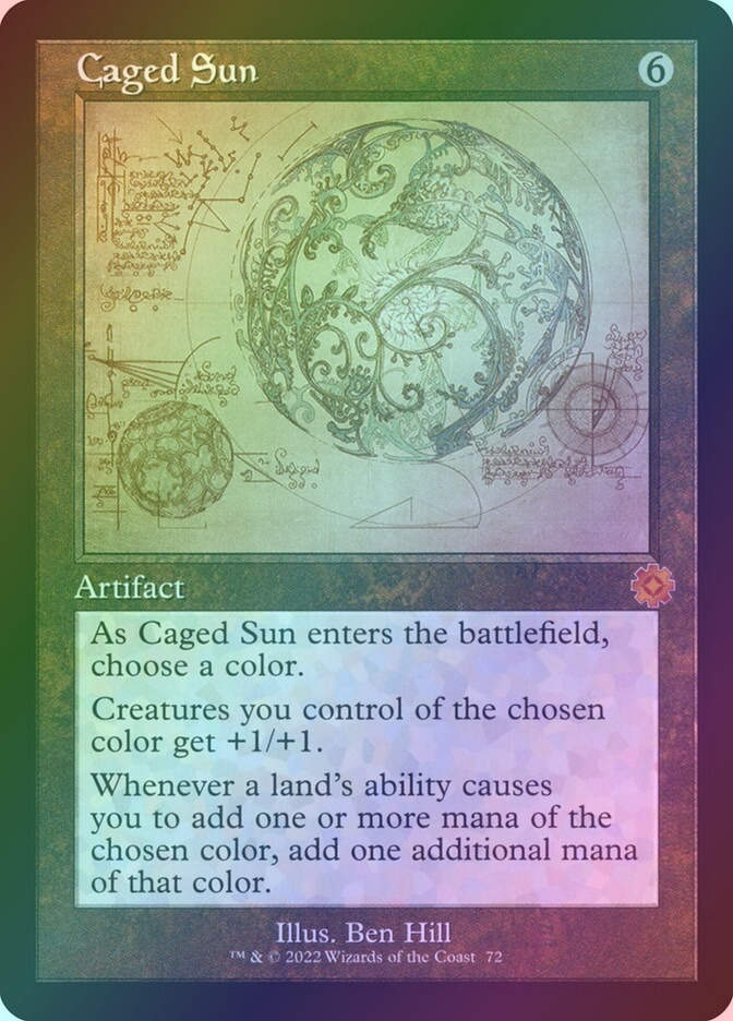 Caged Sun (BRR) (72) / Foil / Schematic