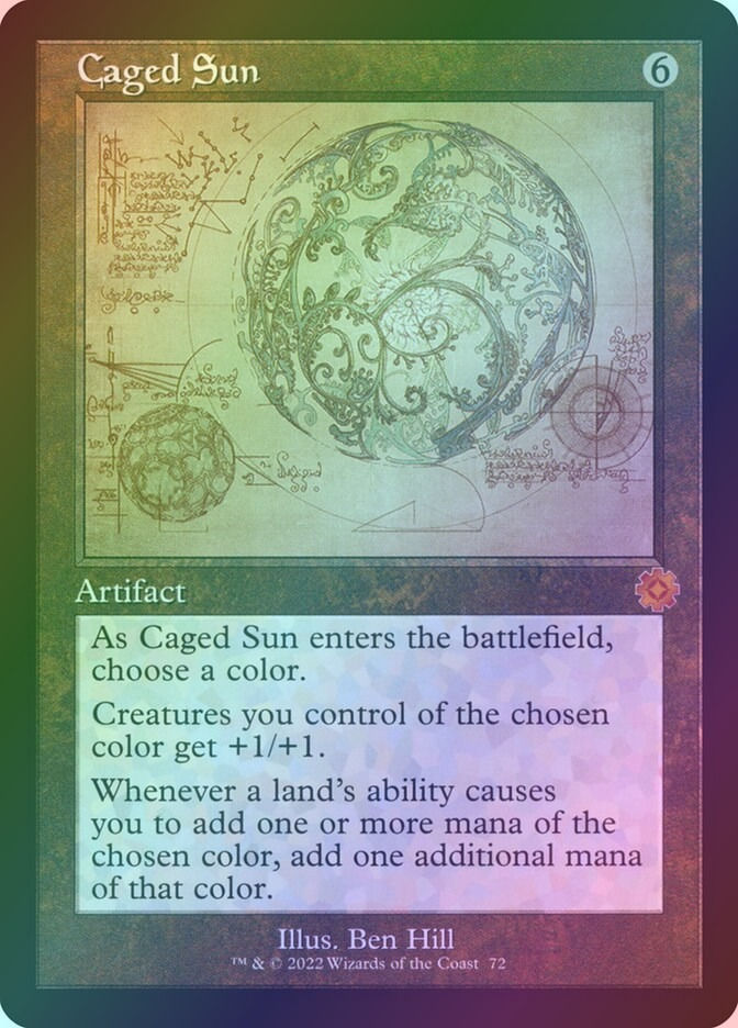 Caged Sun (BRR) (72) / Foil / Schematic
