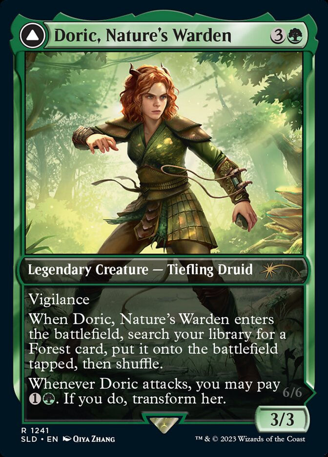 Casal, Lurkwood Pathfinder // Casal, Pathbreaker Owlbear (SLD) (1241) — cara 1 de 2