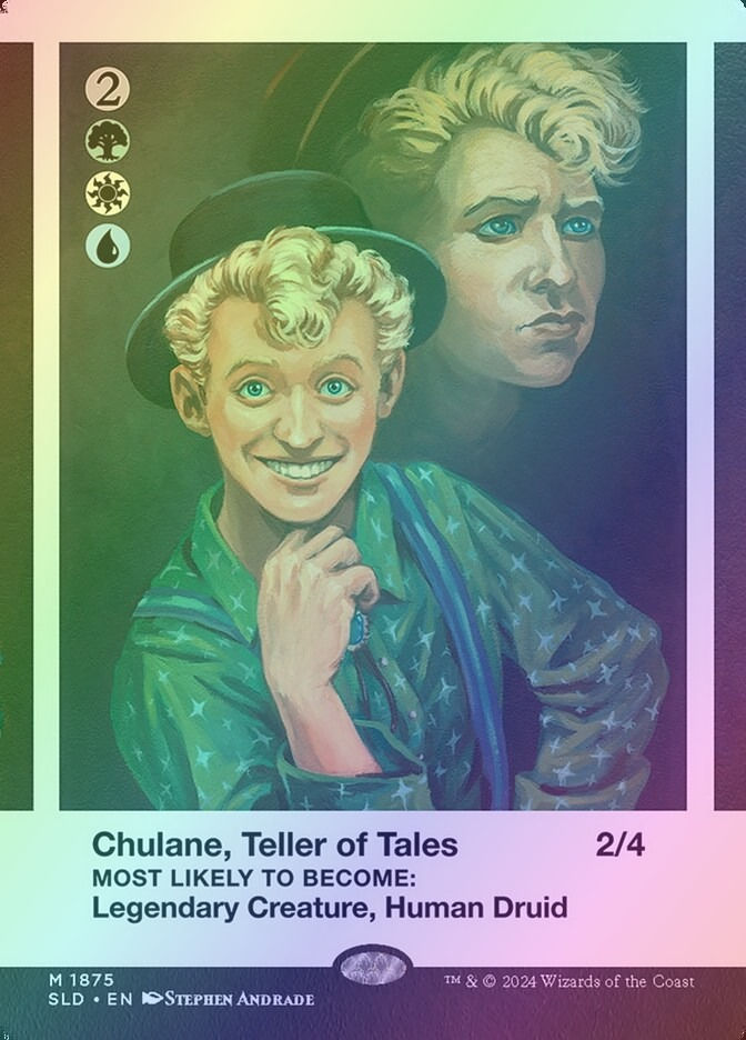Chulane, Teller of Tales (SLD) (1875) / Borderless / Foil — cara 1 de 2
