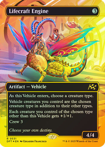 Lifecraft Engine (DFT) (531) / Borderless  / First Place Foil