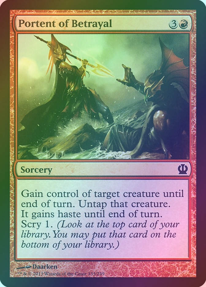 Portent of Betrayal (THS) (133) / Foil