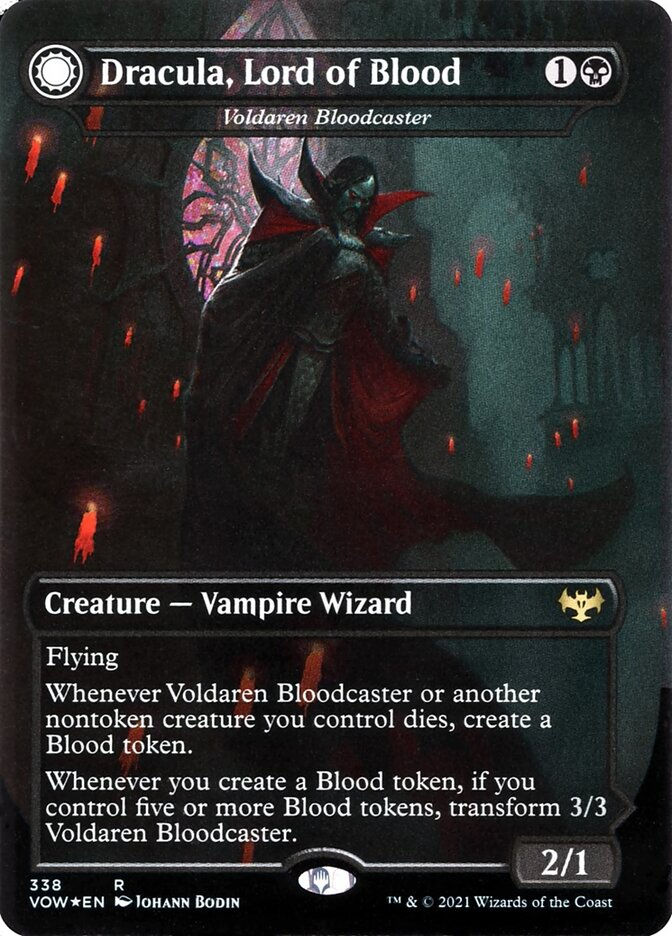 Voldaren Bloodcaster // Bloodbat Summoner (VOW) (338) / Borderless