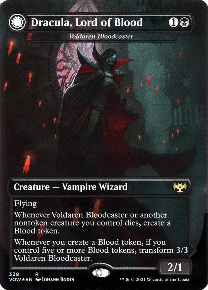 Voldaren Bloodcaster // Bloodbat Summoner (VOW) (338) / Borderless