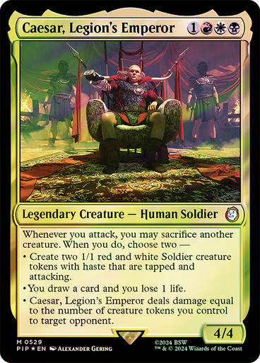 Caesar, Legion's Emperor (pip) (529) / Surge Foil
