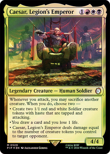 Caesar, Legion's Emperor (pip) (529) / Surge Foil