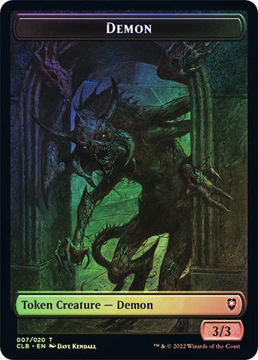 Demon // Treasure (Token CLB) / Foil